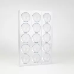 Pralinenform aus Polycarbonat Golfball, 15-teilig