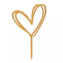 Topper per torta con cuore d'oro