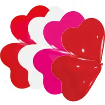 Small heart balloons, set of 10