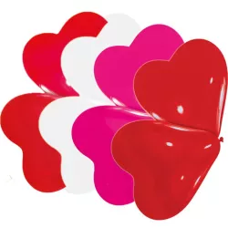 Ballons en forme de coeur, petit, set de 10