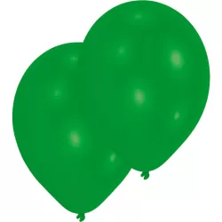 Green balloons, pack of 10
