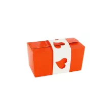 Pralinenschachtel Orange, 2 Stück