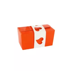 Pralinenschachtel Orange, 2 Stück