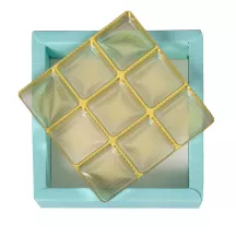 Pralinenschachtel Orange für 4 Pralinen