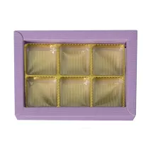 Pralinenschachtel Violett für 6 Pralinen