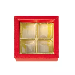 Pralinenschachtel Rot für 4 Pralinen