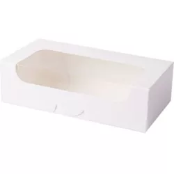 White box with window, 21 x 11 x 6 cm