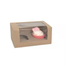 Scatola di 2 cupcake Kraft