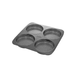 Baking tray for burger buns, perforated & non-stick