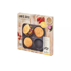 Baking tray for burger buns, perforated & non-stick
