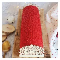 Bûche Silikonmatte Winterzauber, 18 x 28.3 cm