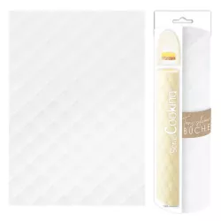 Bûche silicone mat quilted pattern, 18 x 28.3 cm