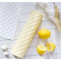 Bûche silicone mat quilted pattern, 18 x 28.3 cm