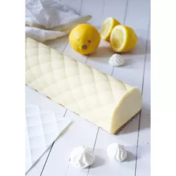 Bûche silicone mat quilted pattern, 18 x 28.3 cm