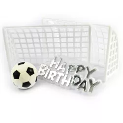 Cake topper Set Calcio Happy Birthday