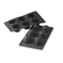 Silicone mold diamond Ø 6.8 cm, 6 pieces