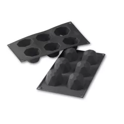 Stampo in silicone diamante Ø 6,8 cm, 6 pezzi