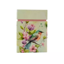 Tea caddy bird 78 x 78 x 110 mm