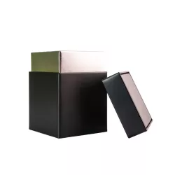 Black tea caddy 78 x 78 x 110 mm