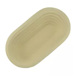 Ground wood proofing basket, oval, groove, 23 x 12 x 7 cm