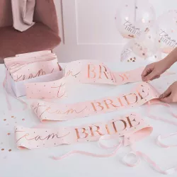 Schärpen Team Bride, 6er-Set