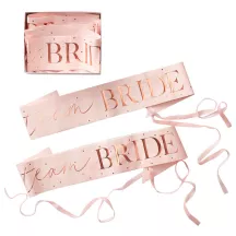 Schärpen Team Bride, 6er-Set