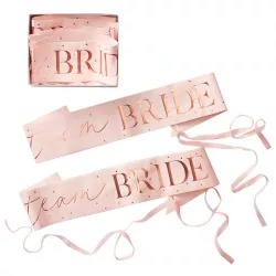 Écharpes Team Bride, set de 6 pièces