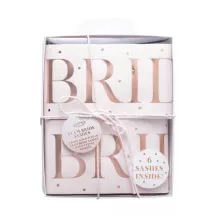 Team Bride sashes, set of 6