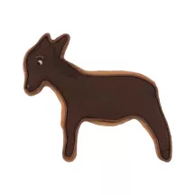 Cookie cutter donkey with embossing