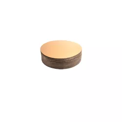 Cake base gold/black round, Ø 12 cm, 50 pieces