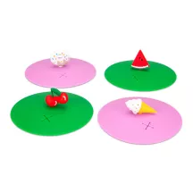 Couvercles en silicone pour verres,4 pièces
