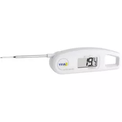 Folding penetration thermometer