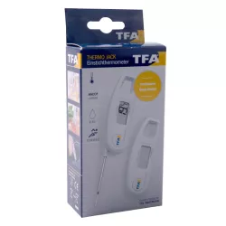 Folding penetration thermometer