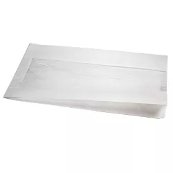 Bread bag paper with fold and window 37 x 20 cm, 25 pieces