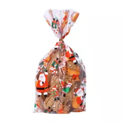 20 transparent bags Santa Claus and elves