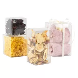 Transparent packaging, 8 x 8 x 13 cm