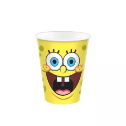 Bicchieri di carta SpongeBob 250 ml, 8 Stück