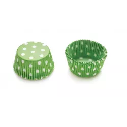 Cupcake cases colorful dots, 75 pieces (5 cm)