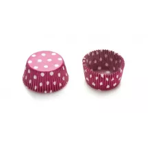 Cupcake Förmchen bunte Pünktchen, 75 Stück (5 cm)