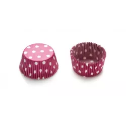 Cupcake cases colorful dots, 75 pieces (5 cm)