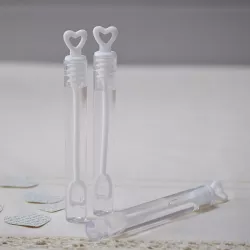 Soap bubbles heart - 24 tubes for the wedding
