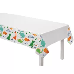 Plastic dinosaur tablecloth 137 x 260 cm