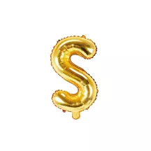 Buchstabenballon gold, S – 35 cm