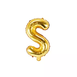 Ballon lettre doré, S – 35 cm