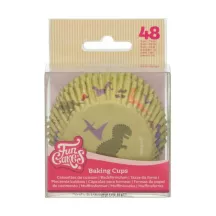 Cupcakes-Backförmchen Dino, 48 Stück