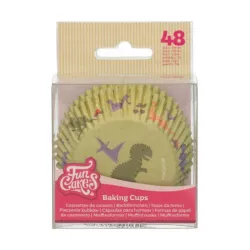 Cupcakes baking cups Dino, 48 pieces