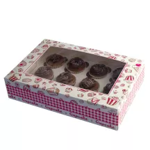 Scatola per cupcake da 12 pezzi con Intercalare