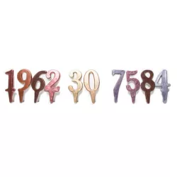 Chocolate mold numbers 0 to 9, for insertion