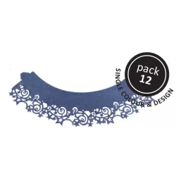 Cupcake wrapper Stelle Blu, set da 12