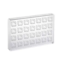 Pralinenform Quadrat im Quadrat für 28 Pralinen – 1343 40 g